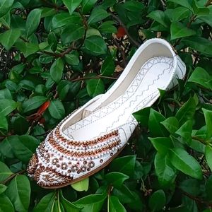 Fancy Punjabi Jutti Indian Khussa Flat Shoe